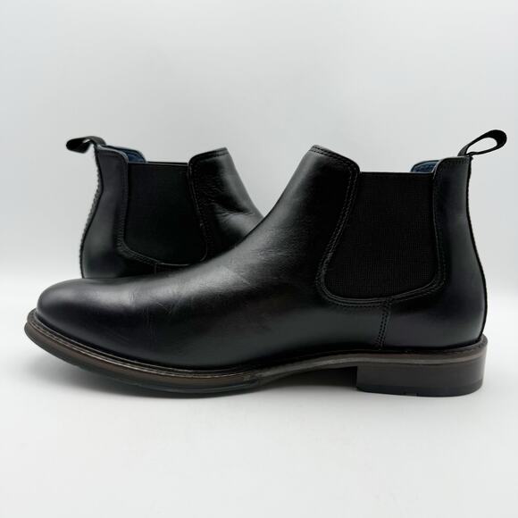 Johnston & Murphy Mens Raleigh Chelsea Boot US 9 EU 42 Black Leather NWOB - Picture 7 of 12